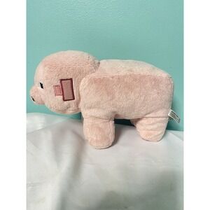 Mojang Minecraft Pink Pig Plush 6" Stuffed Toy Animal 2014 Jinx Bin T